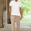 Mens Wool Blended Button Down Shirt Short Sleeve Knit 2025 Summer Fashion Dress Shirts Casual Business Golf