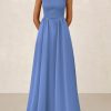 Women's Smocked Maxi Dresses 2025 Summer Beach Sundress Casual Spaghetti Strap Swing A Line Long Flowy Dress