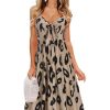 Women's Summer Dresses Spring Sundresses Beach Clothes Outfit Vacation 2024 V Neck Casual Tropical Resort Hawaiian
