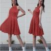 Women's Halter Neck Floral Summer Casual Sundress